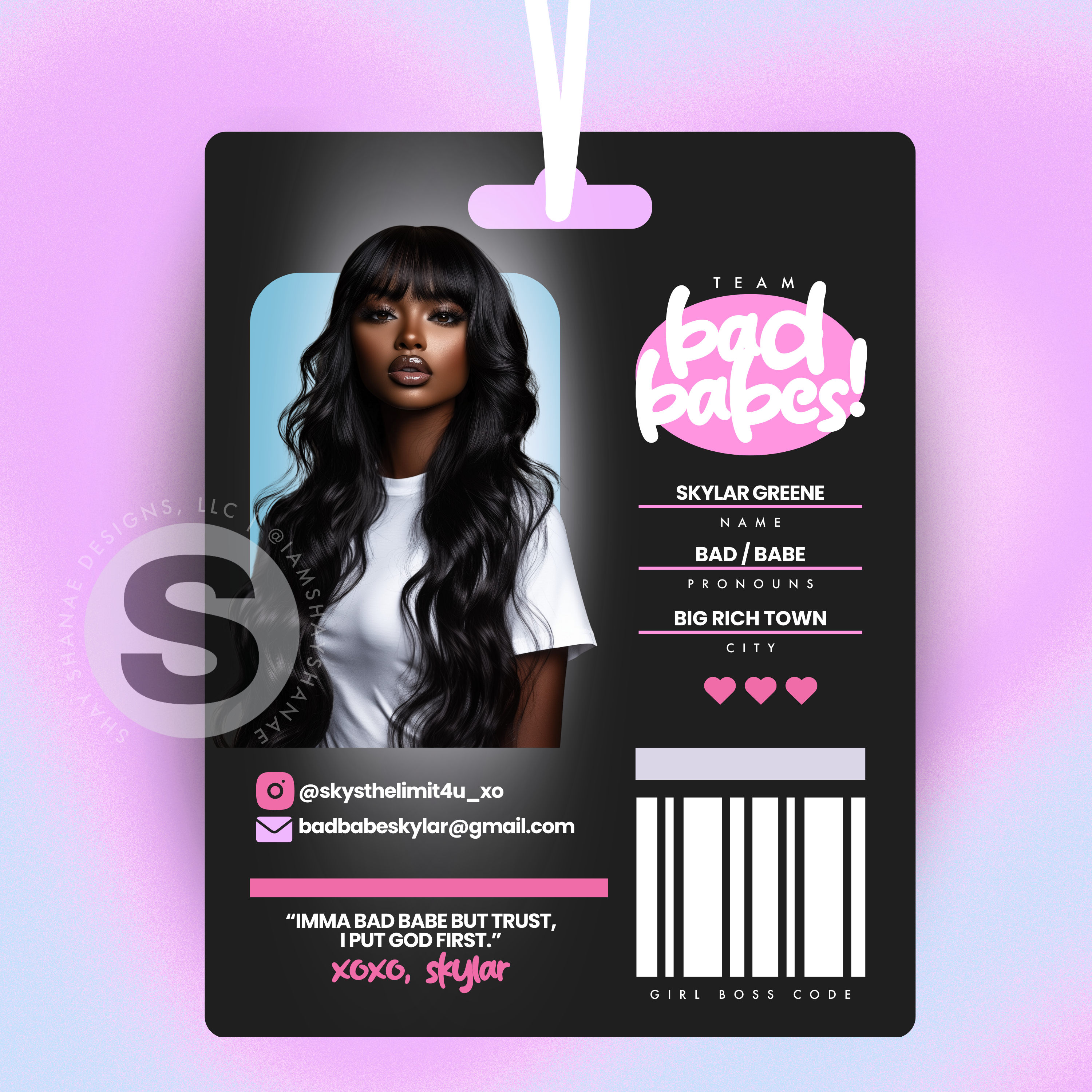 Canva Template - Badge ID