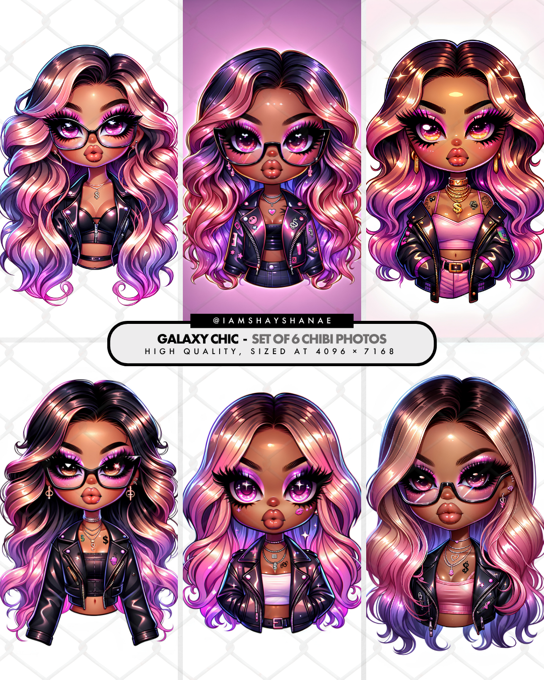 Galaxy Chic | Chibi Girls (Set of 6)