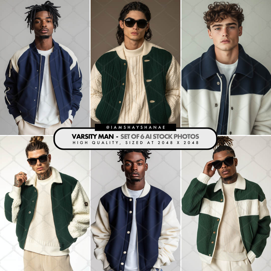 Varsity Man | Image Set (Set of 6)