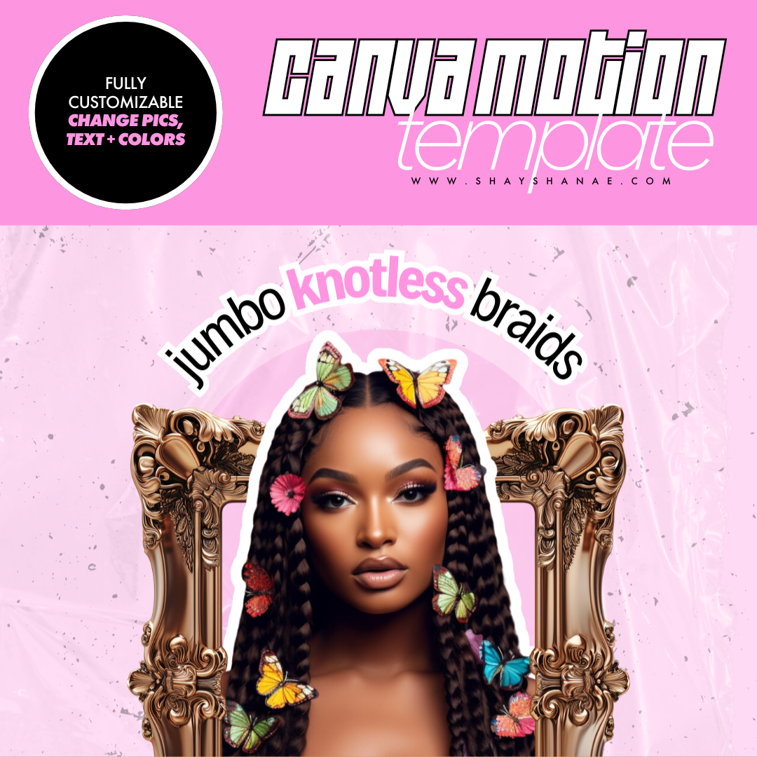 Canva Motion Template - Hair Frames