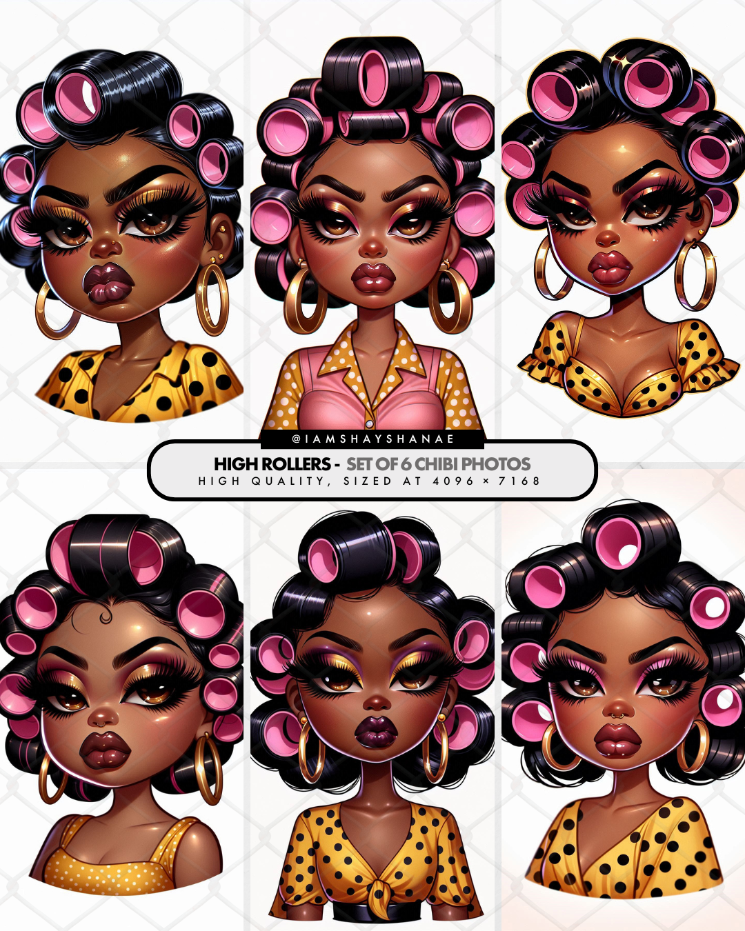 High Rollers | Chibi Girls (Set of 6)