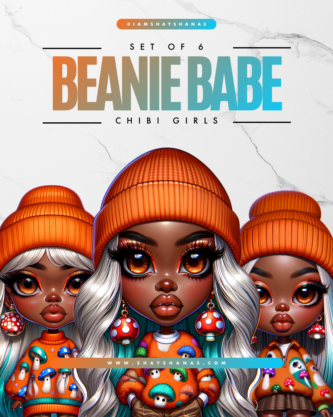 Beanie Babe | Chibi Girls (Set of 6)
