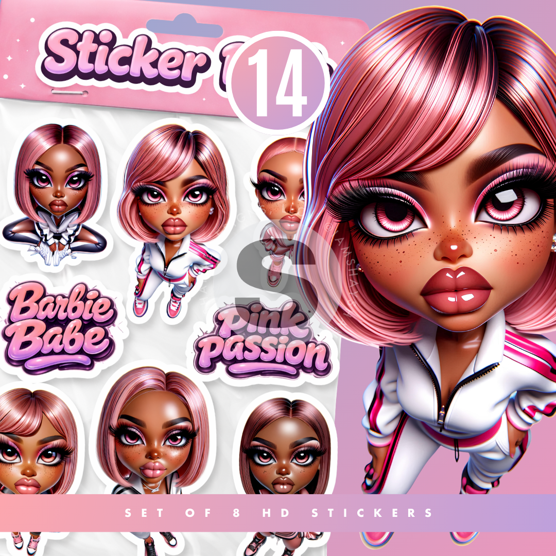 Chibi Multi HD Sticker Bundle