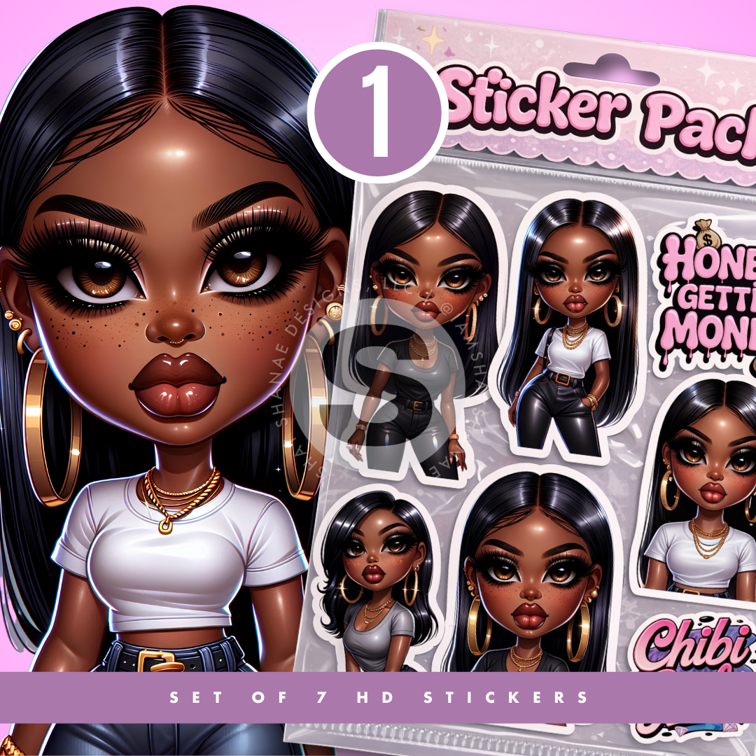 Chibi Multi HD Sticker Bundle