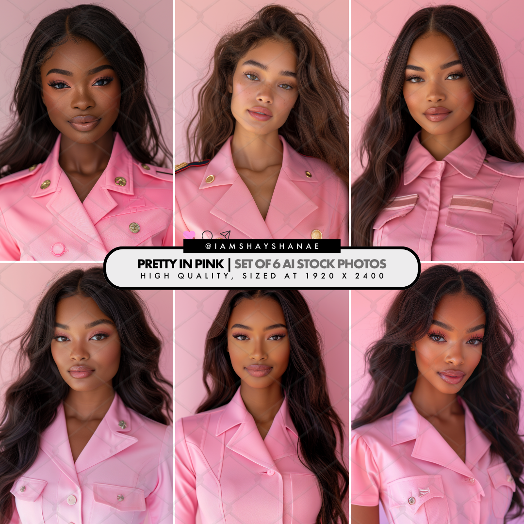 Stock Photos - Pretty In Pink (Set of 6)