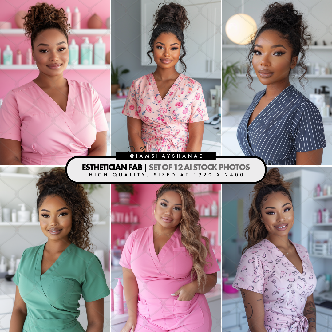 Stock Photos - Esthetician Fab (Set of 12)