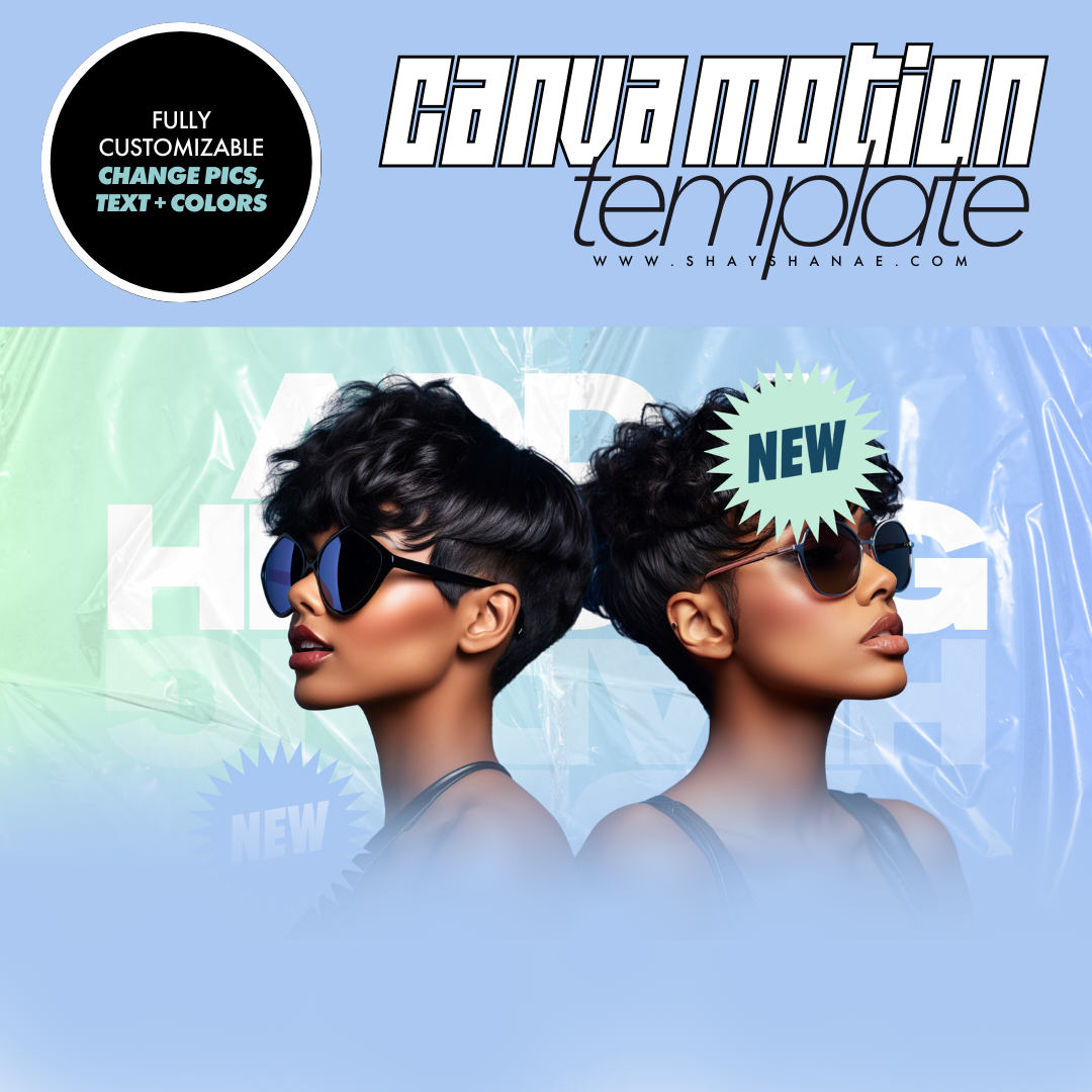 Canva Motion Template  - Eyewear