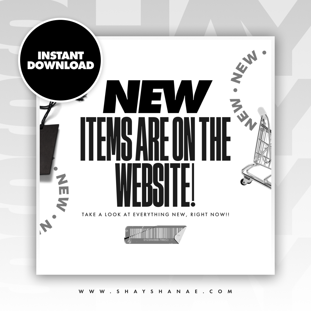 New Items (Wht/Blk) [Digital Download]