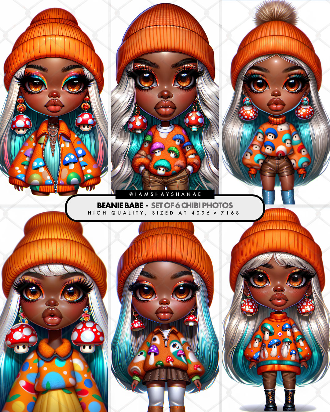 Beanie Babe | Chibi Girls (Set of 6)