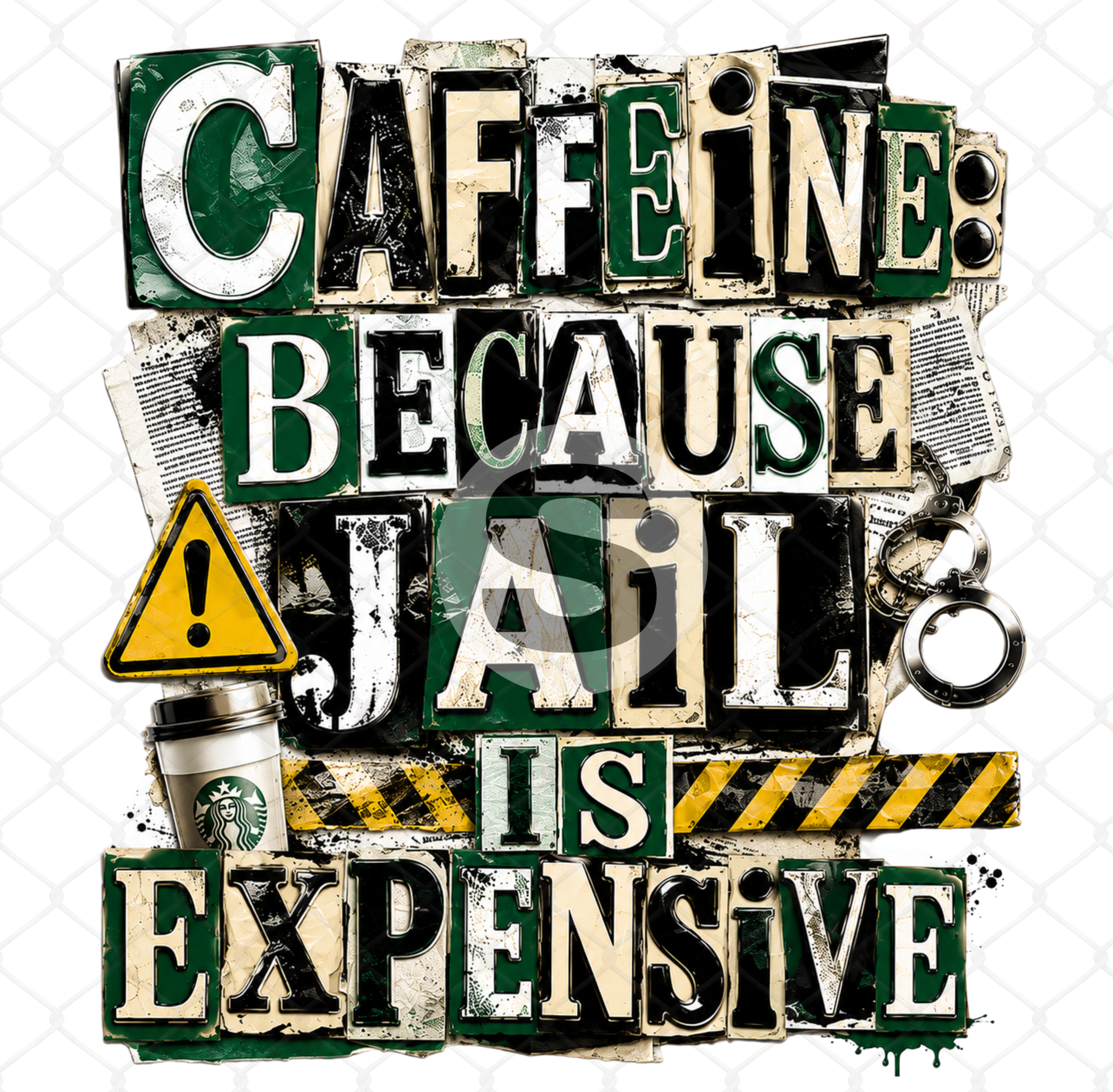 Caffeine HD Graphic | Instant Download