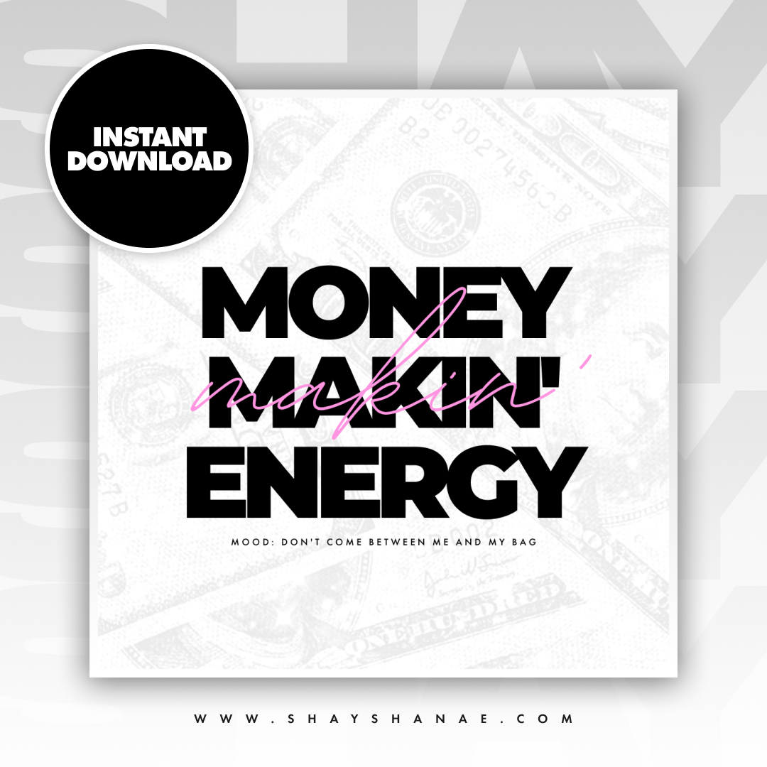Money Energy (Wht/Pink) [Digital Download]